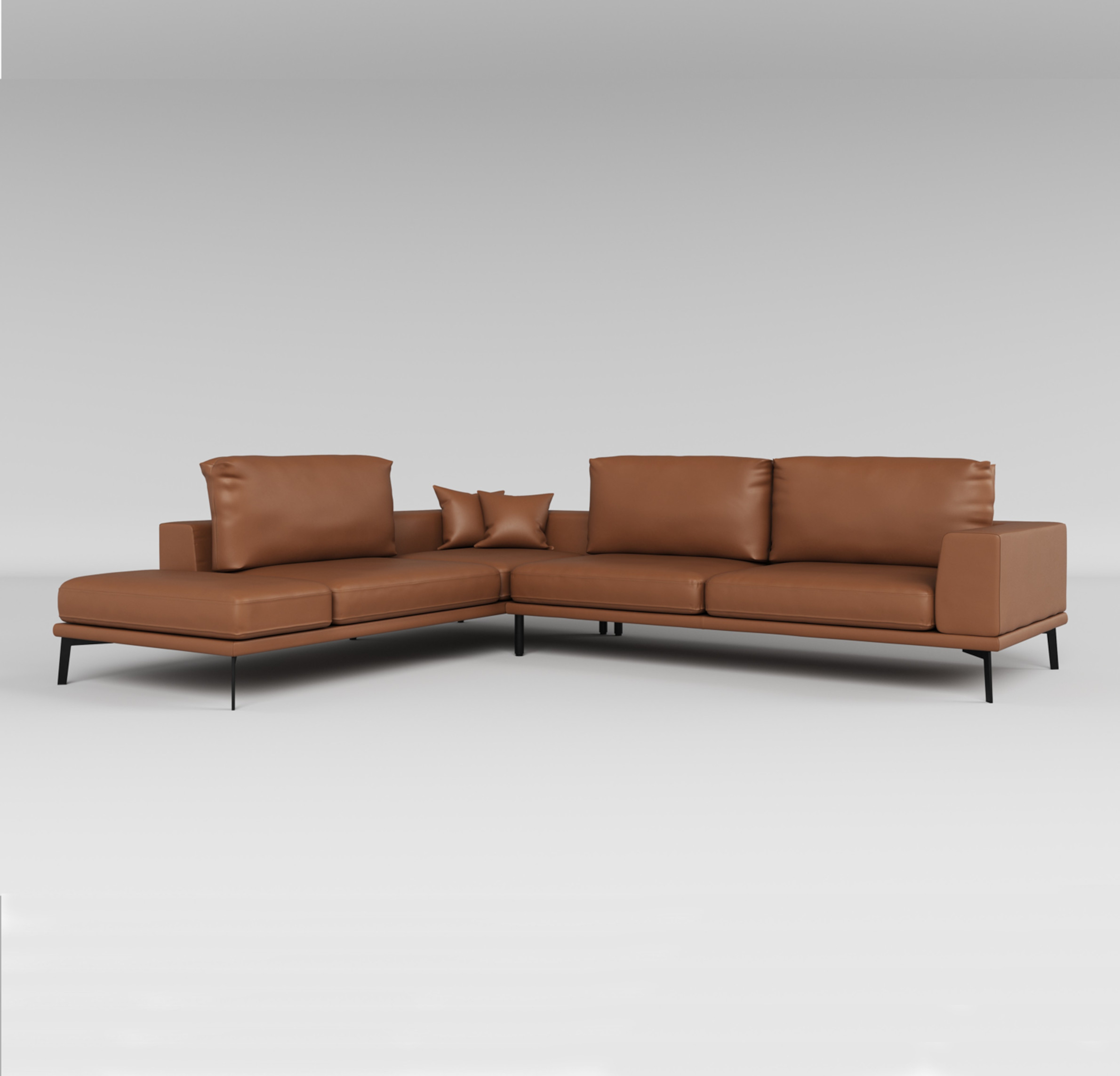 Fenix contemporary leather sofa — Elitte Sofa